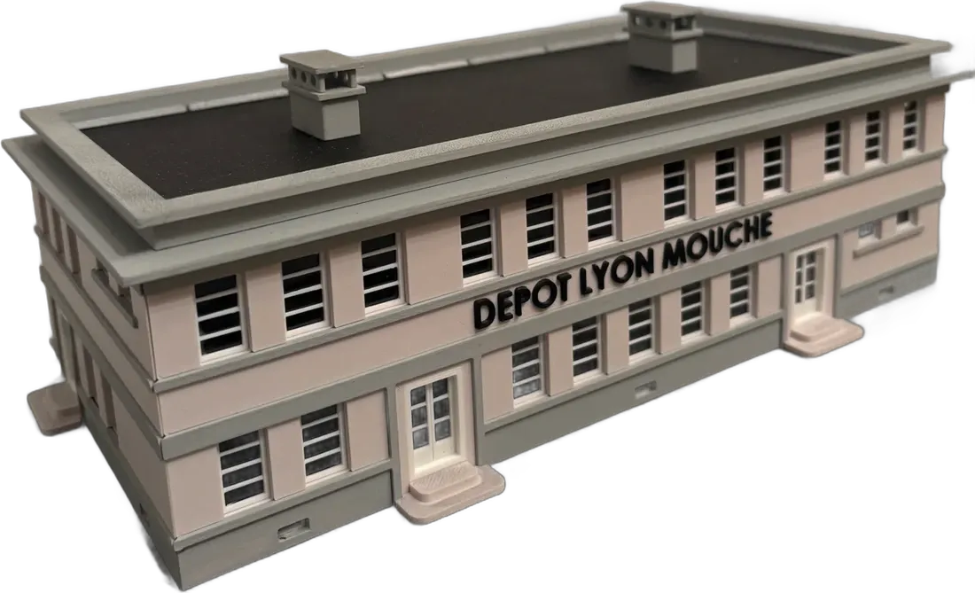 Dépôt Lyon-Mouche vu de côté
